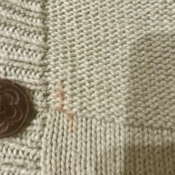 Rare Vintage 90s Blue Fish knitted button up sweater - Picture 6 of 10